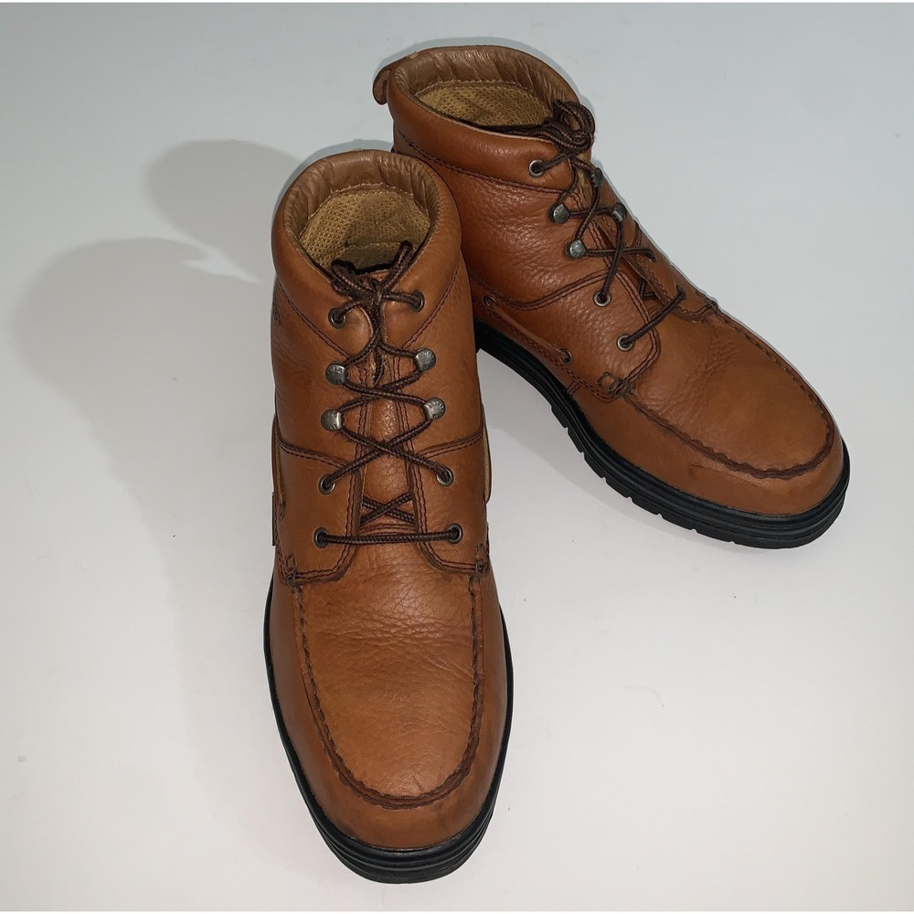 Wolverine Boots Mens 11.5 Brown Leather Chukka Ankle Work Steel Moc Toe W08404